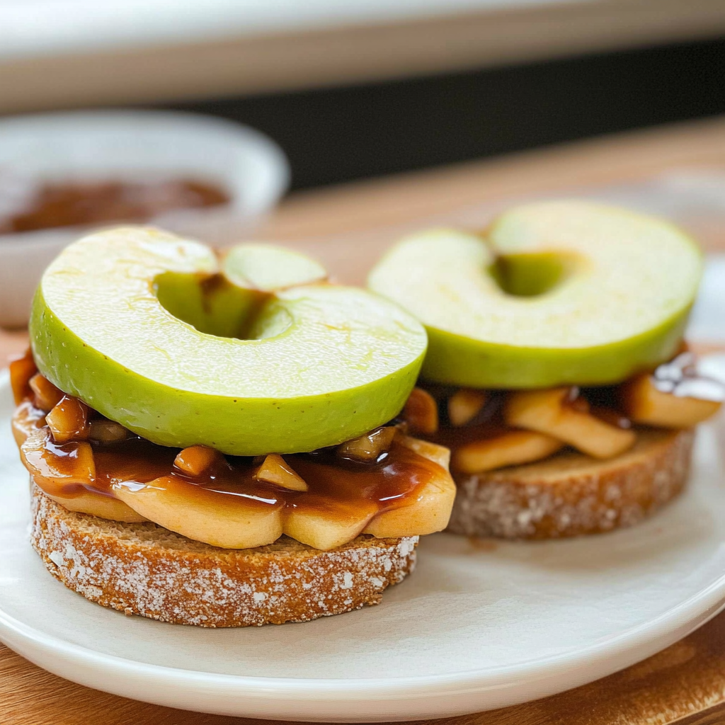 Back-to-school apple sandwich snacks