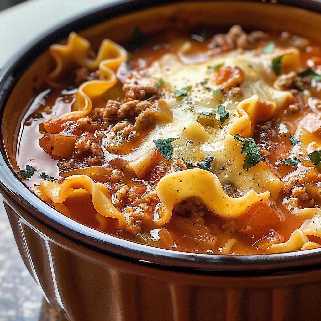 Crock Pot Lasagna Soup Recipe
