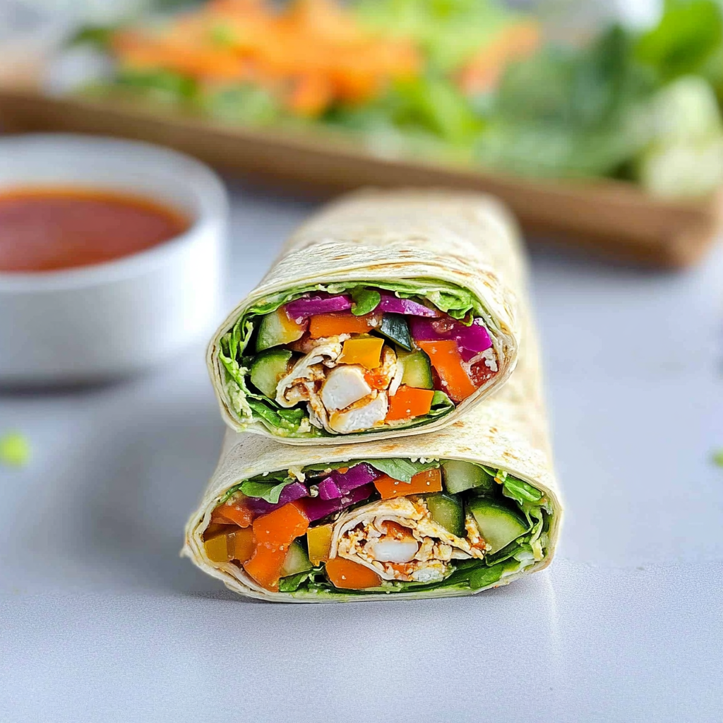 Lunch box veggie wraps