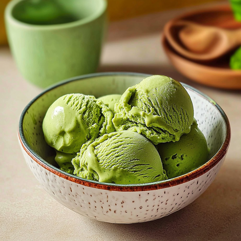 Matcha green tea ice cream