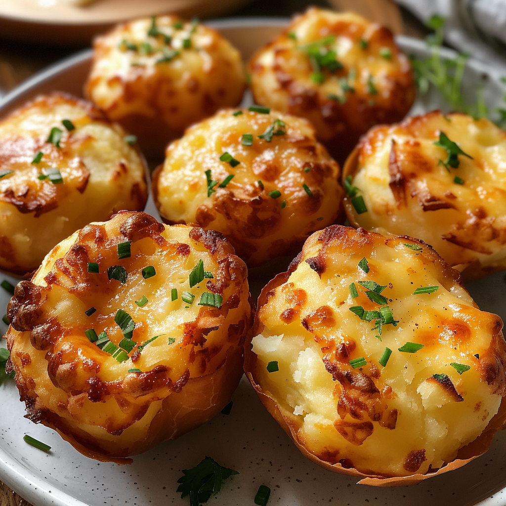 Cheesy Mashed Potato Puffs