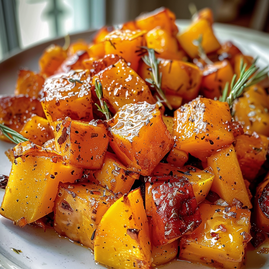 Crockpot Caramelized Butternut Squash and Apples
