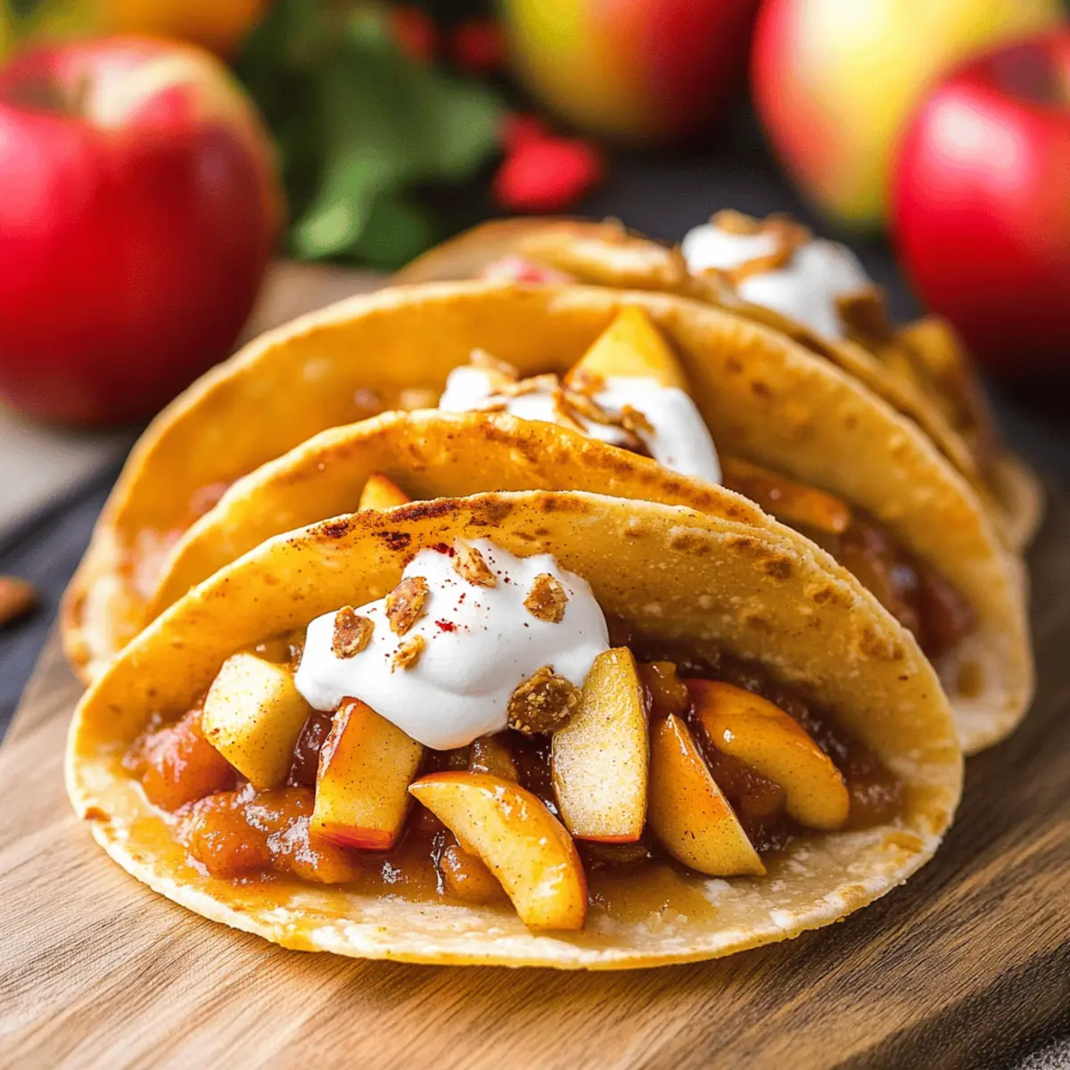Apple Pie Tacos